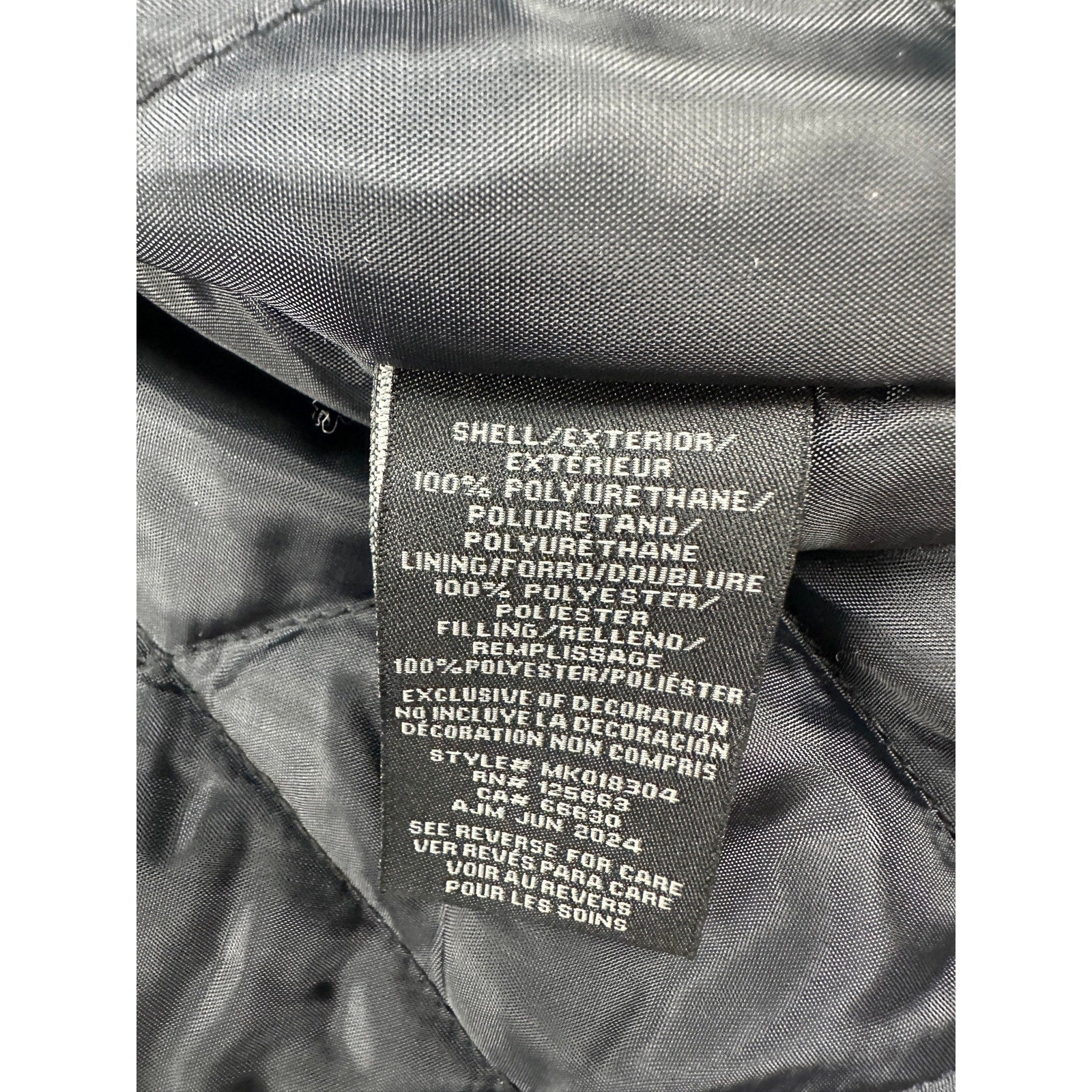 Members Only x Keith Haring Paradise Garage Racing Faux Leather Jacket in Black — Size Large