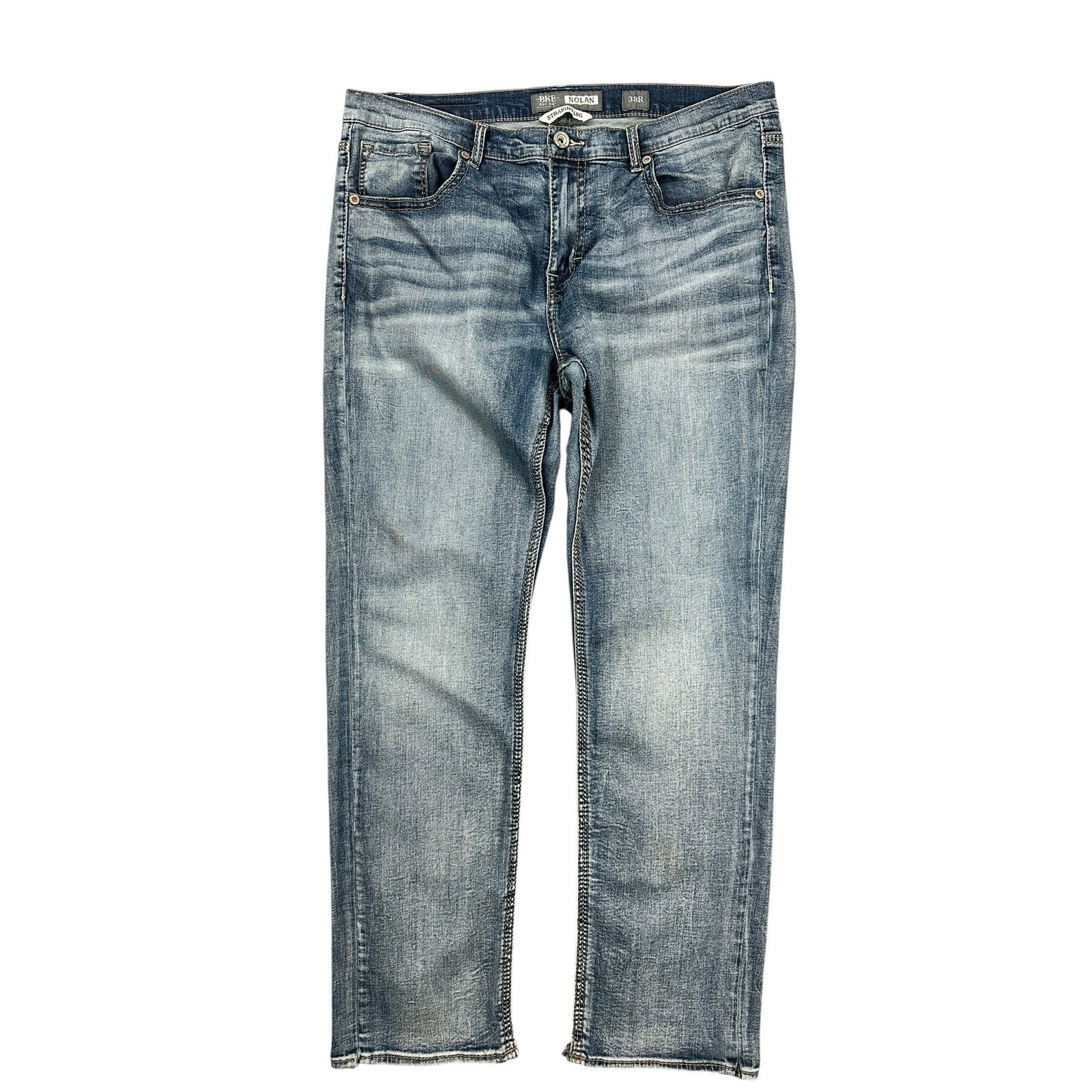 BKE Nolan Straight Leg Stretch Jean in Blue — Size 38R // Preowned