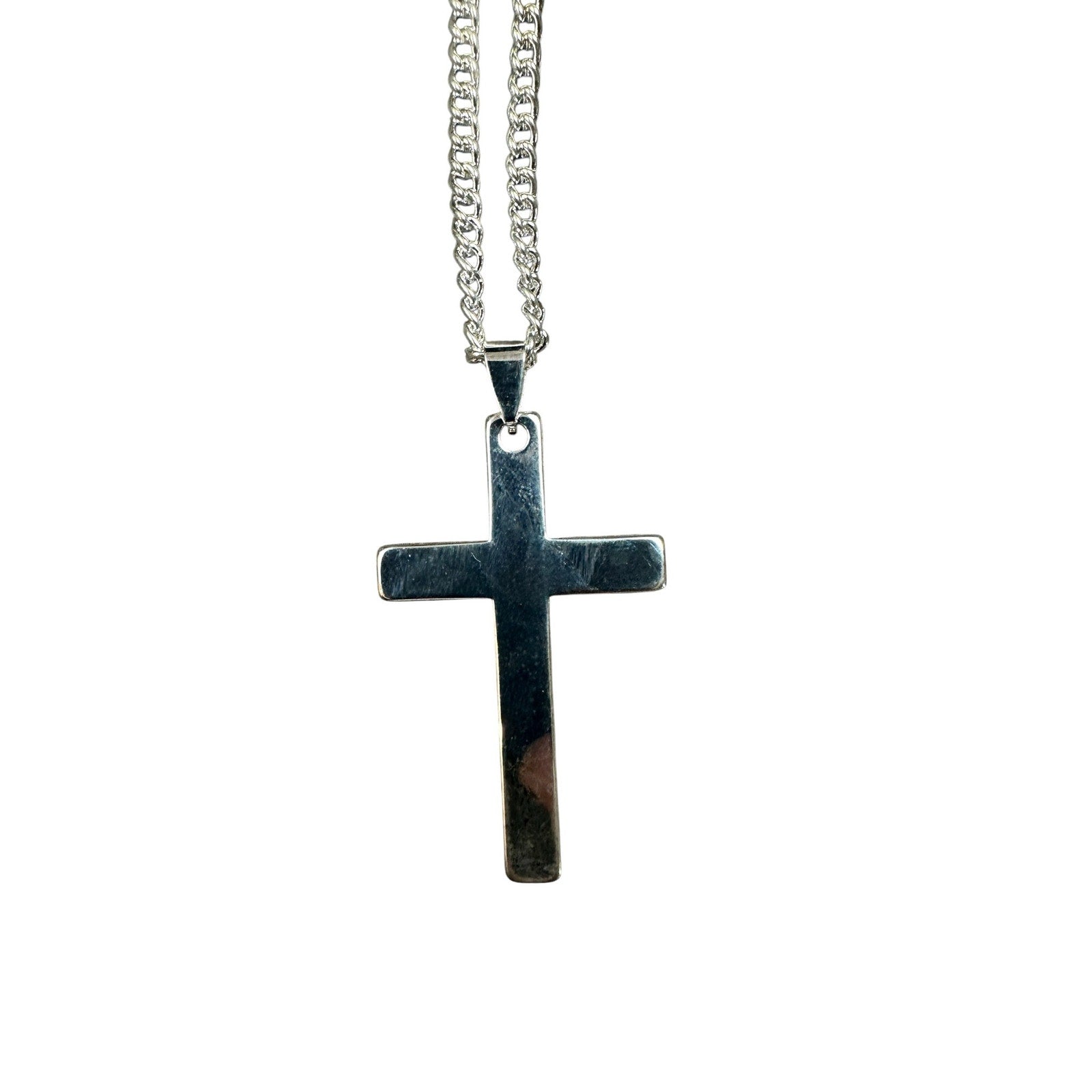 Andrew Christian Cross Necklace in Silver — One Size
