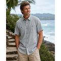 Kuhl Karib Short Sleeve Button Down in Blue Gray and White — Size XL // Preowned