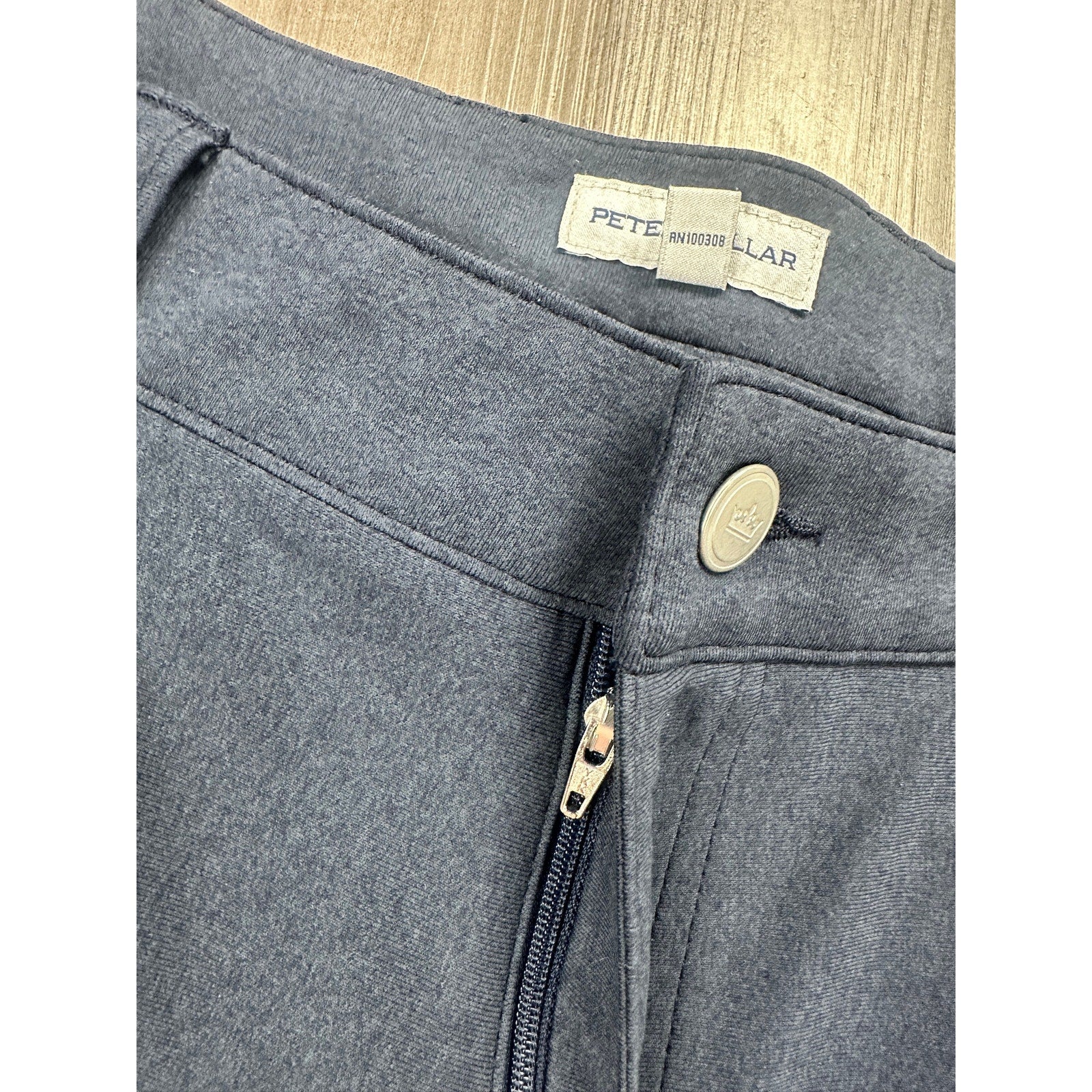 Peter Millar Brevard Performance Flannel Five-Pocket Pants in Navy — Size 35x32 // Preowned