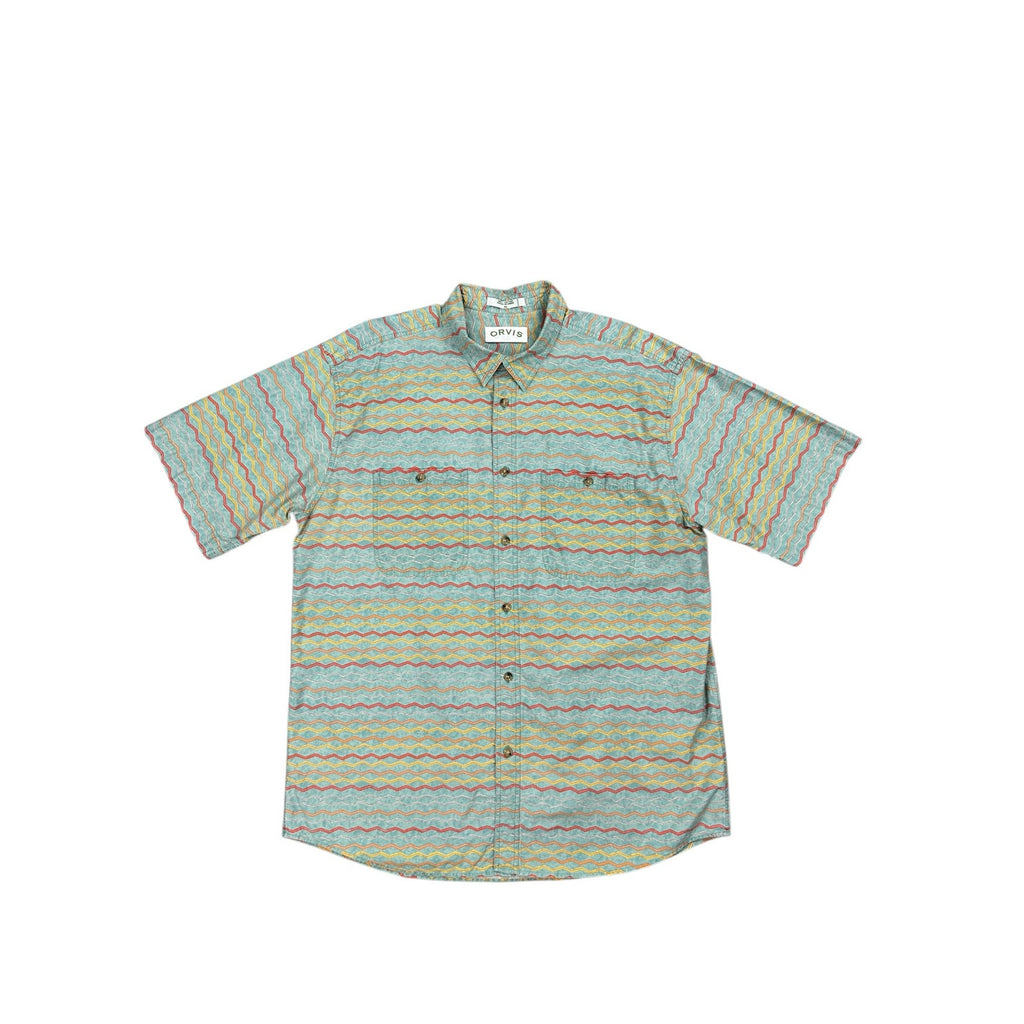 Orvis Santa Fe Wave Stripe Short Sleeve Shirt — Size XL // Preowned