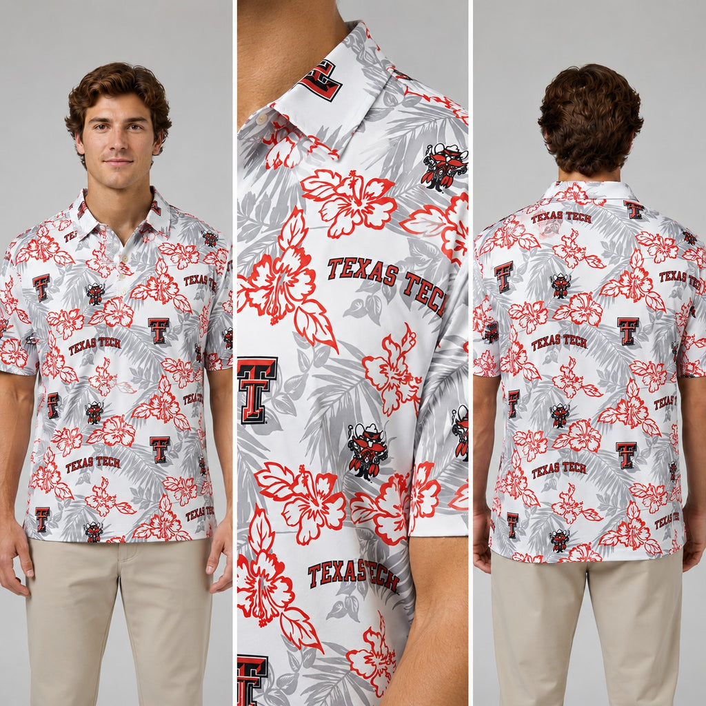 Texas Tech Red Raiders Reyn Spooner Hawaiian Pua Performance Polo - XL