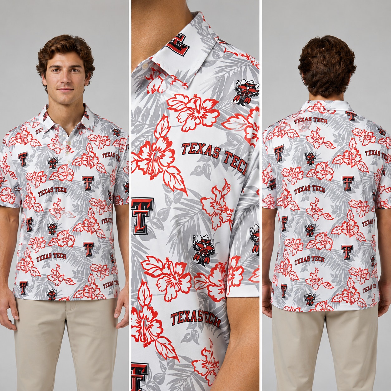 Texas Tech Red Raiders Reyn Spooner Hawaiian Pua Performance Polo - XL