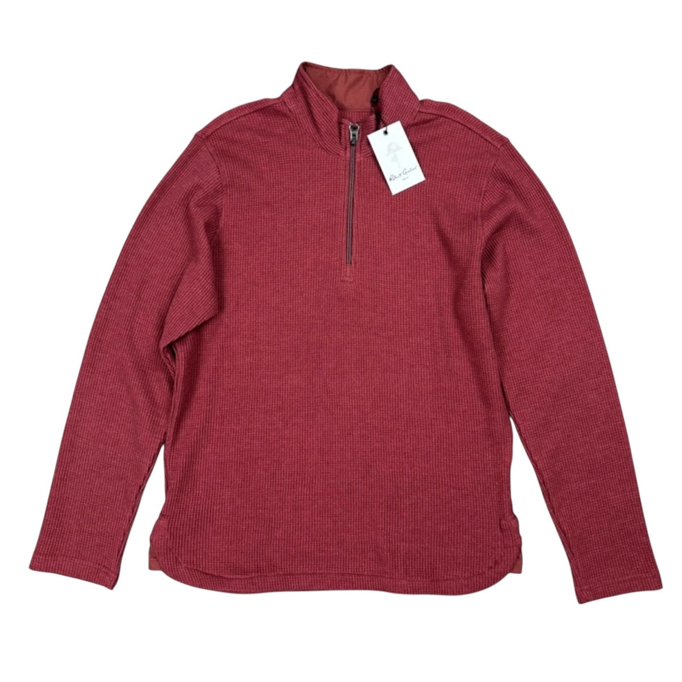 Robert Graham Shelton Top Knit Quarter Zip Pullover - Medium