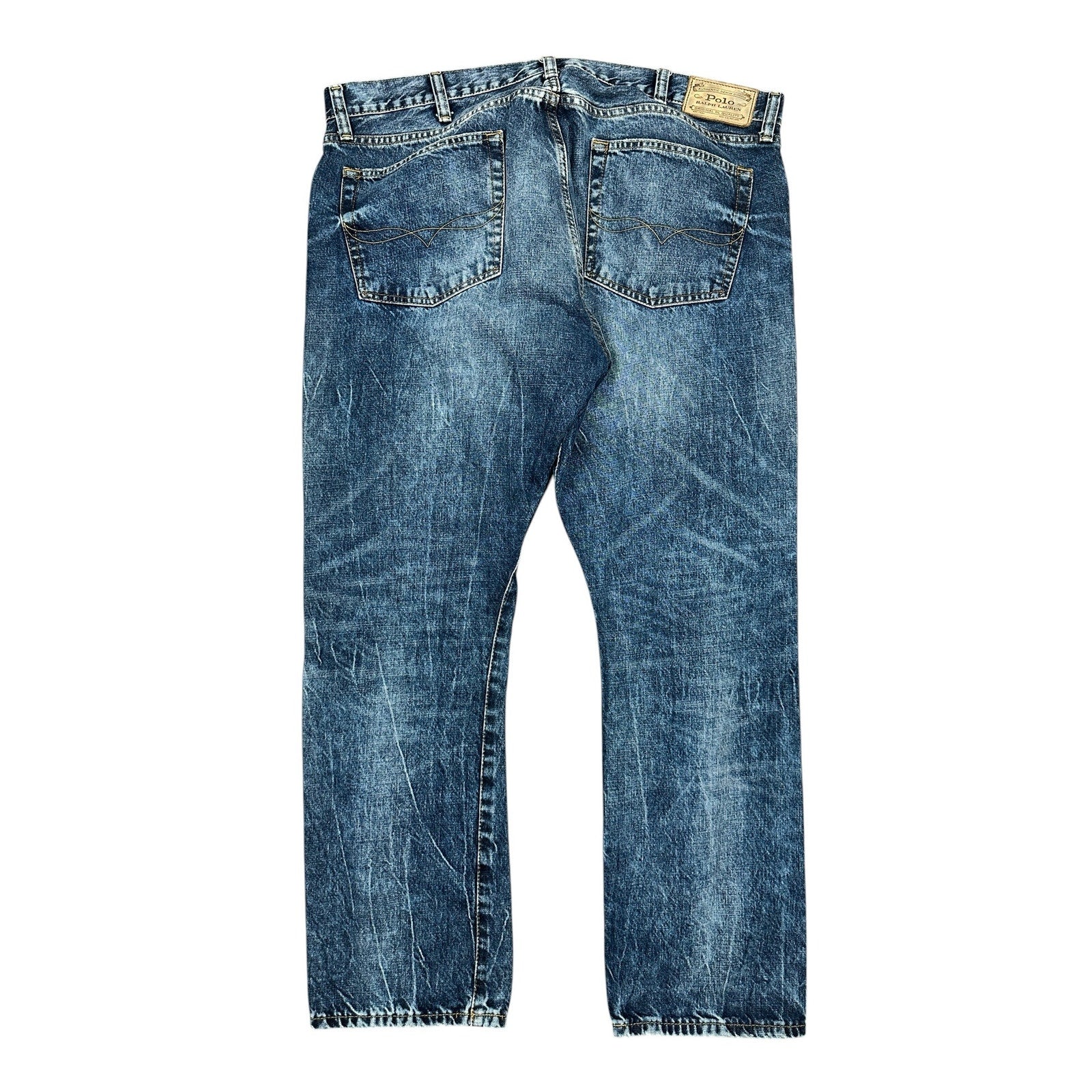Polo Ralph Lauren The Varick Slim Straight Jeans in Blue — Size 38x30 // Preowned