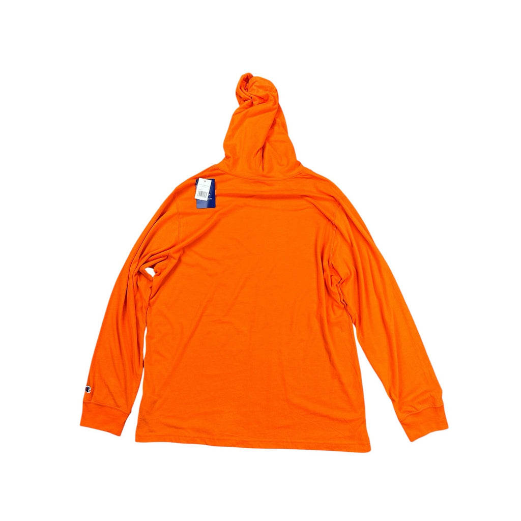 Champion UTSA Roadrunners Long Sleeve Hooded Soft Tee in Bright Orange — Size 2XL