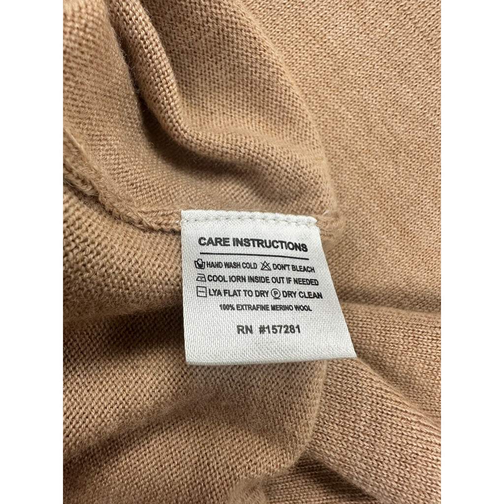 Mizzen+Main Preston Crewneck Sweater in Medium Beige — Size 2XL