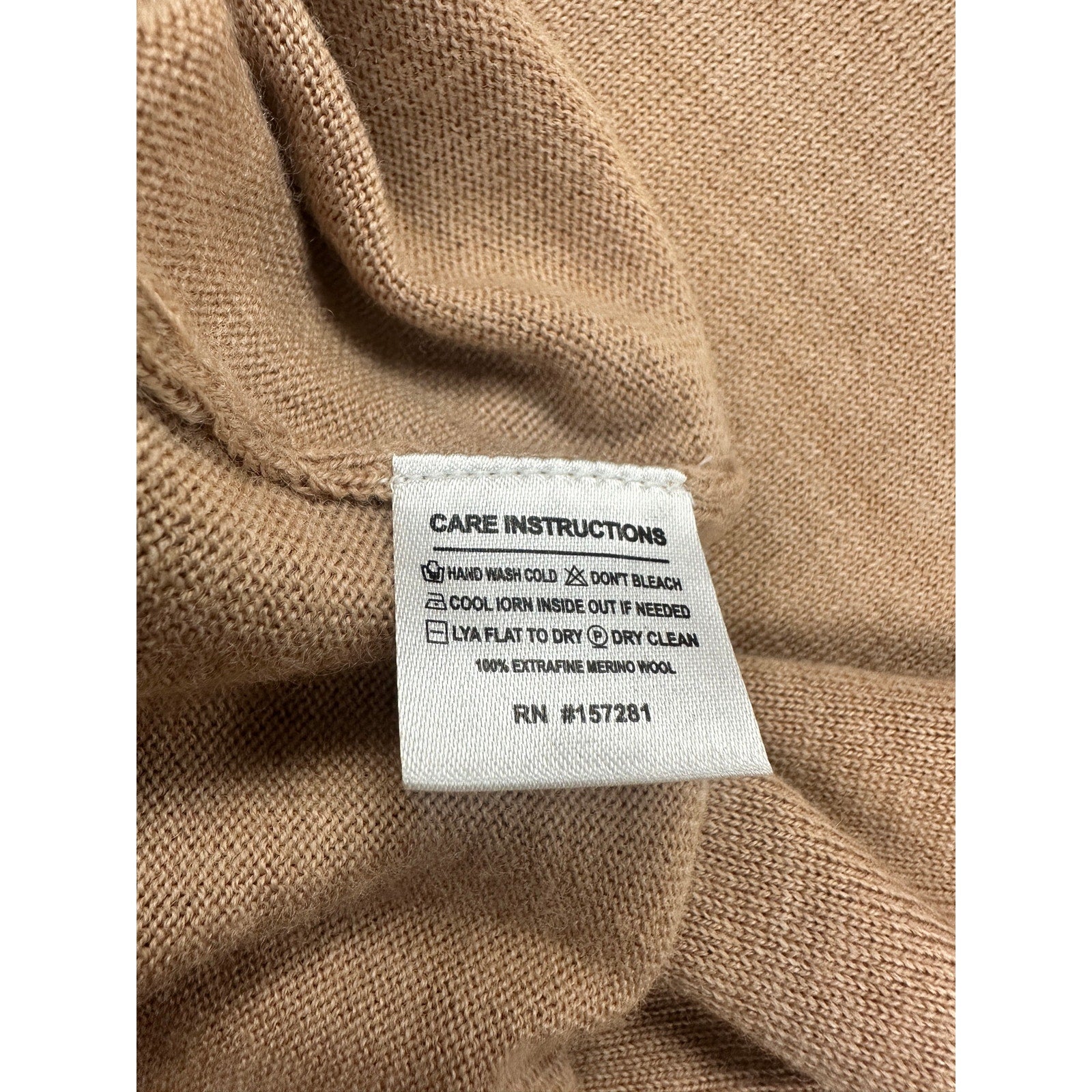 Mizzen+Main Preston Crewneck Sweater in Medium Beige — Size 2XL