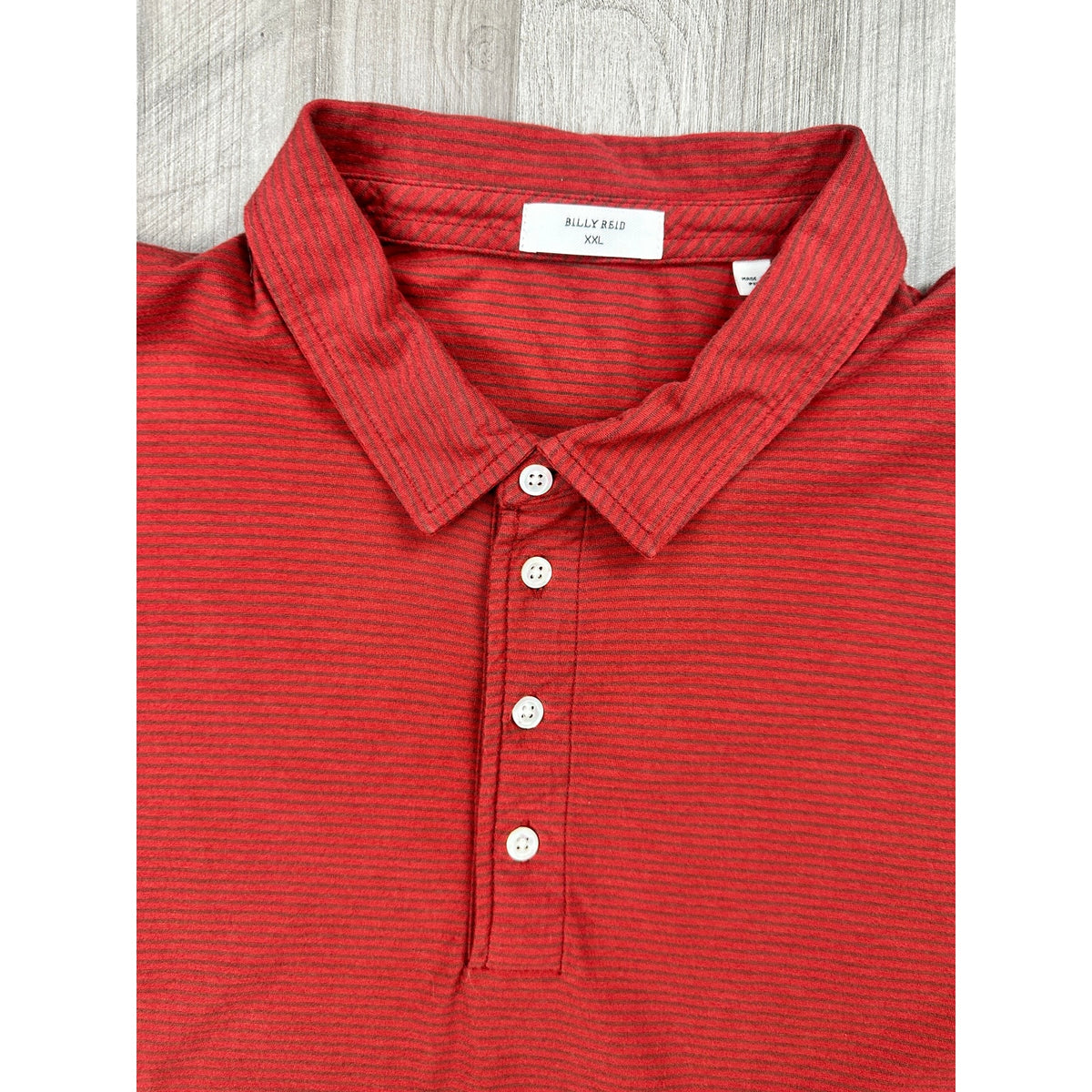 Billy Reid Striped Pensacola Polo — Size 2XL // Preowned