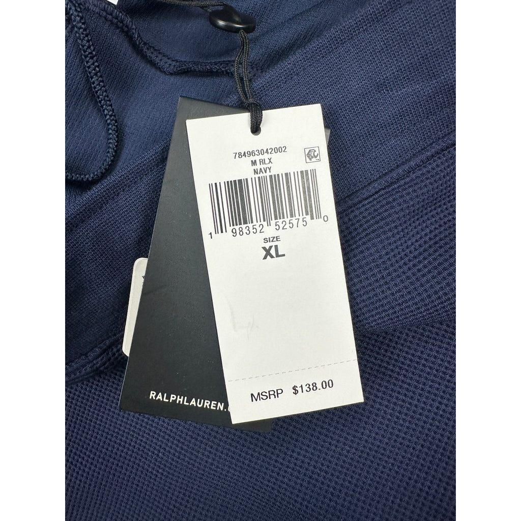 RLX Ralph Lauren Performance Waffle-Knit Jogger Pants in Navy — Size XL