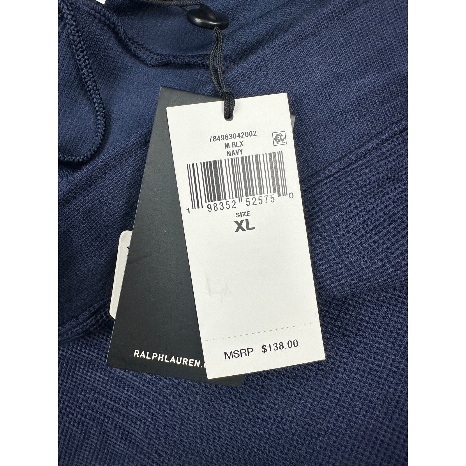RLX Ralph Lauren Performance Waffle-Knit Jogger Pants in Navy — Size XL