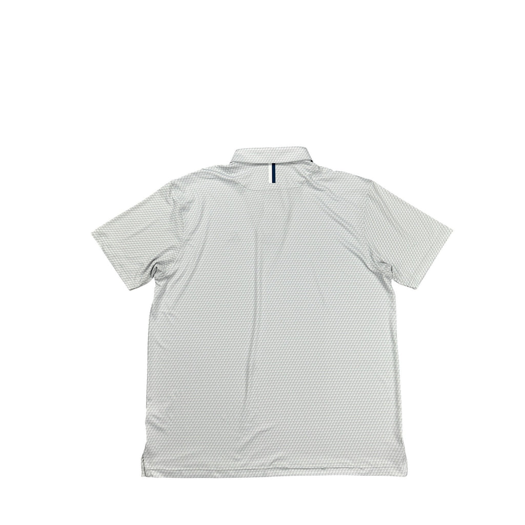 Rhoback The Be The Ball Performance Golf Polo in White Gray — Size 2XL // Preowned
