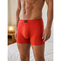 Joe's Everyday Luxe Microfiber Comfort 6-Inch Boxer Brief 4-Pack in Black Red Navy Ocean — Size Large
