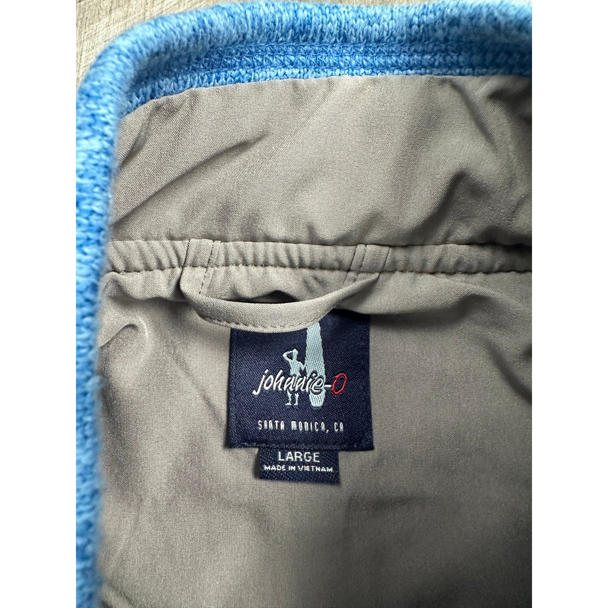 Johnnie-O Wes Full Zip Vest — Size Large // Preowned