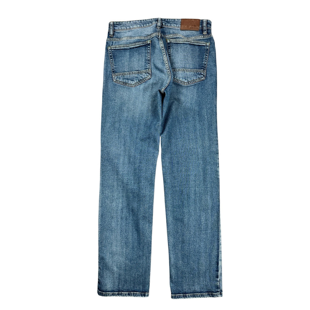 Orvis Five Pocket Straight Leg Stretch Jean in Blue — Size 32x32 // Preowned