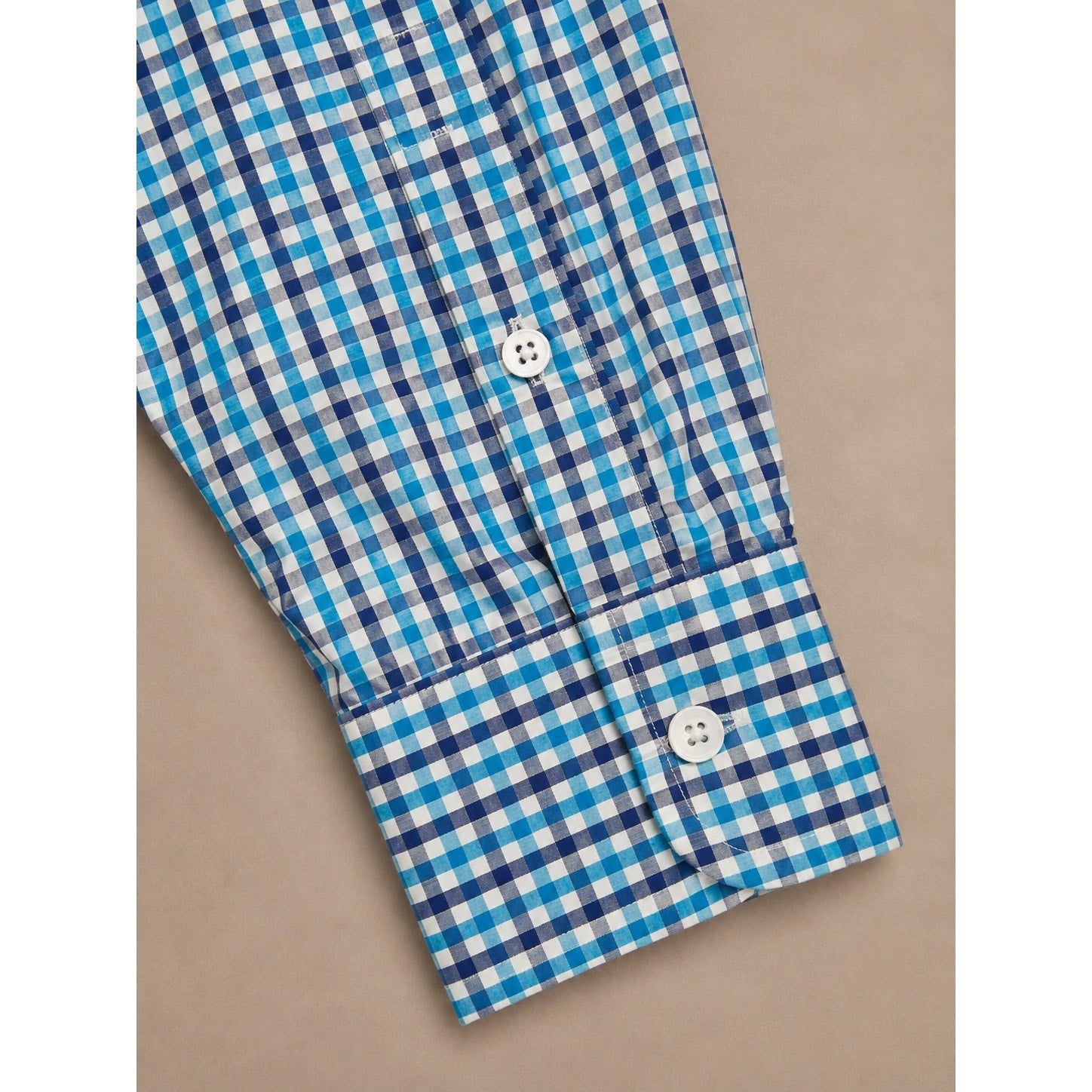 M Tailor Checkered Long Sleeve Button Down - Medium