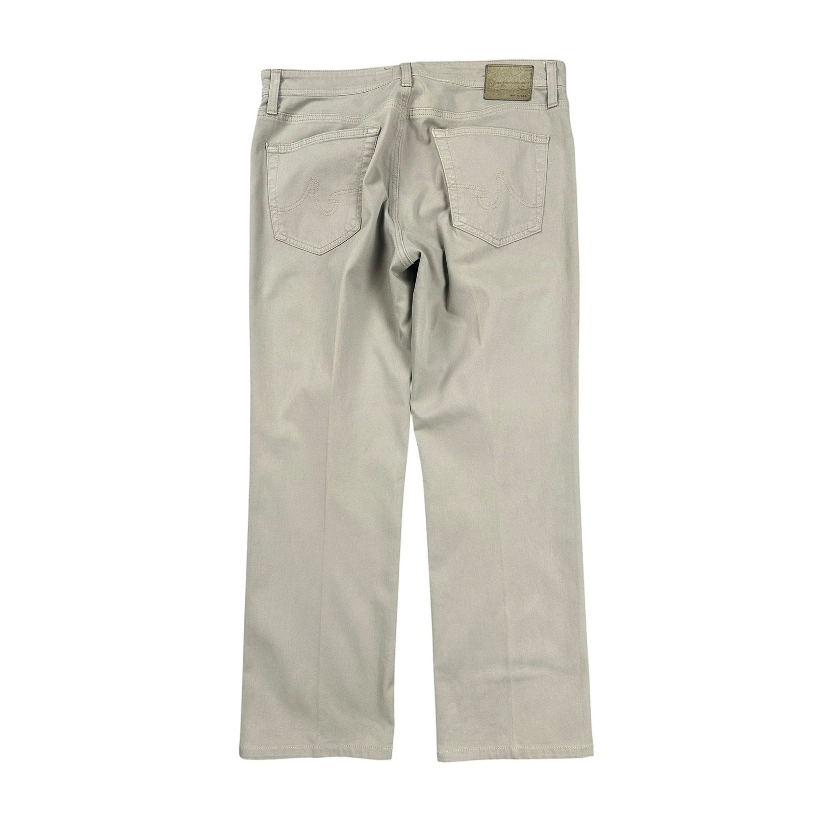 AG Adriano Goldschmied Protégé Straight Leg Pants in Cornsilk — Size 36x34 // Preowned