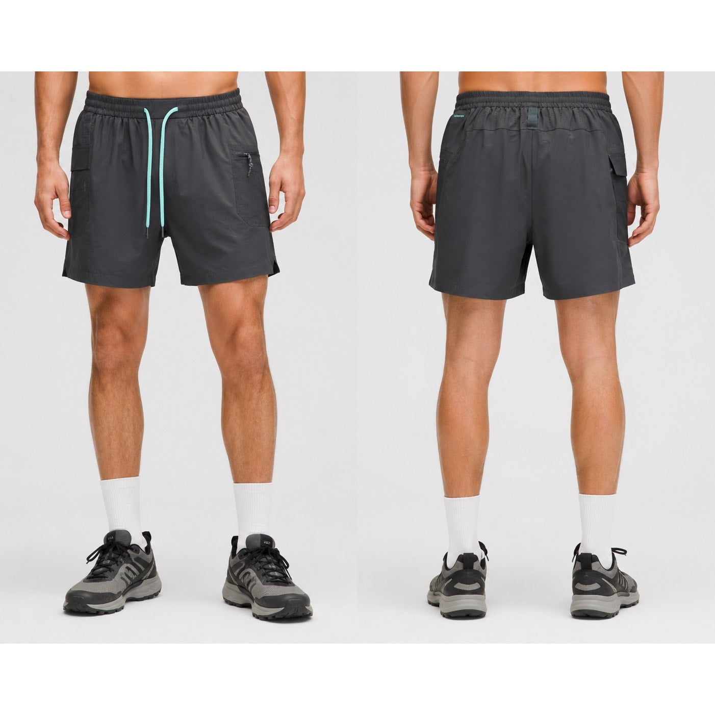 Lululemon Water Repellent 8" Hiking Shorts in Black — Size Large // Preowned