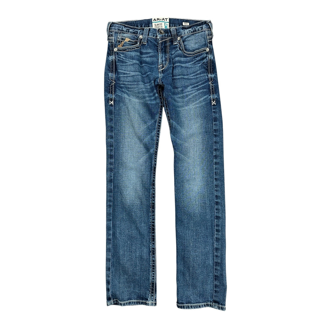 Ariat M7 Rocker Stretch Coltrane Stackable Straight Leg Jean in Silverton — 30x34 // Preowned
