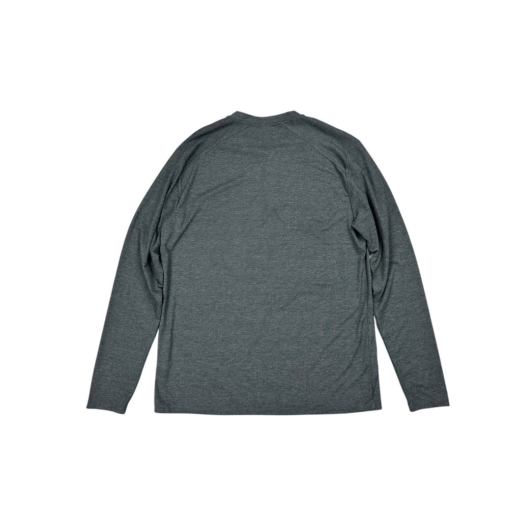Free Fly Bamboo Flex Long Sleeve Henley in Charcoal — Size Large // Preowned