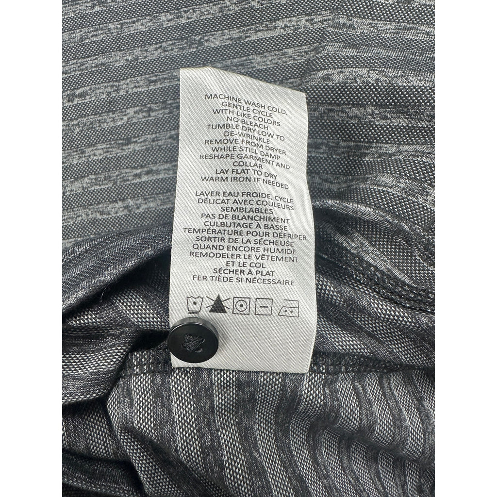 Robert Barakett Ranger Short Sleeve Knit Shirt in Black, Gray — Size Large