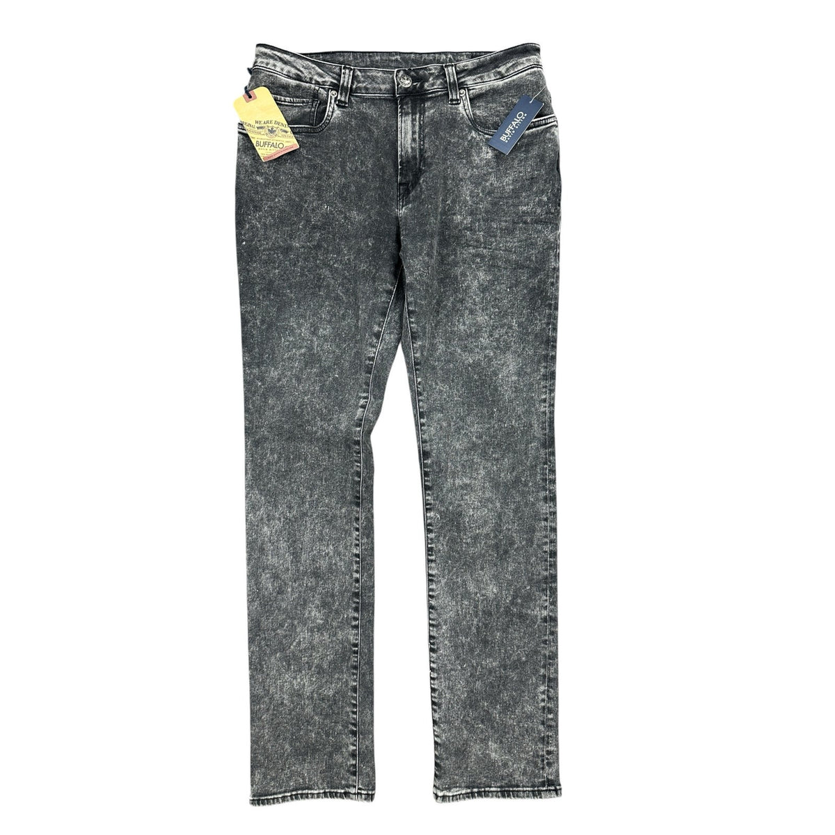 Buffalo David Bitton Slim Ash Black Story Jeans — Size 33x32