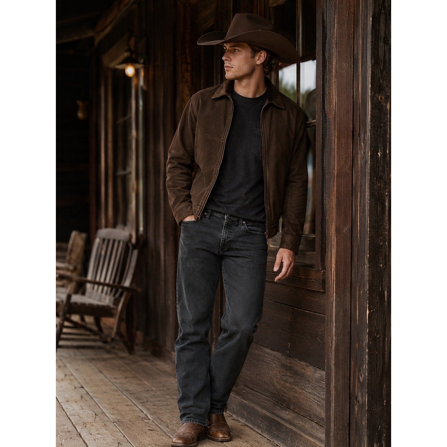 Cody James Jackson Slim Straight Stretch Jean in Night Rider Black — Size 34x32 // Preowned