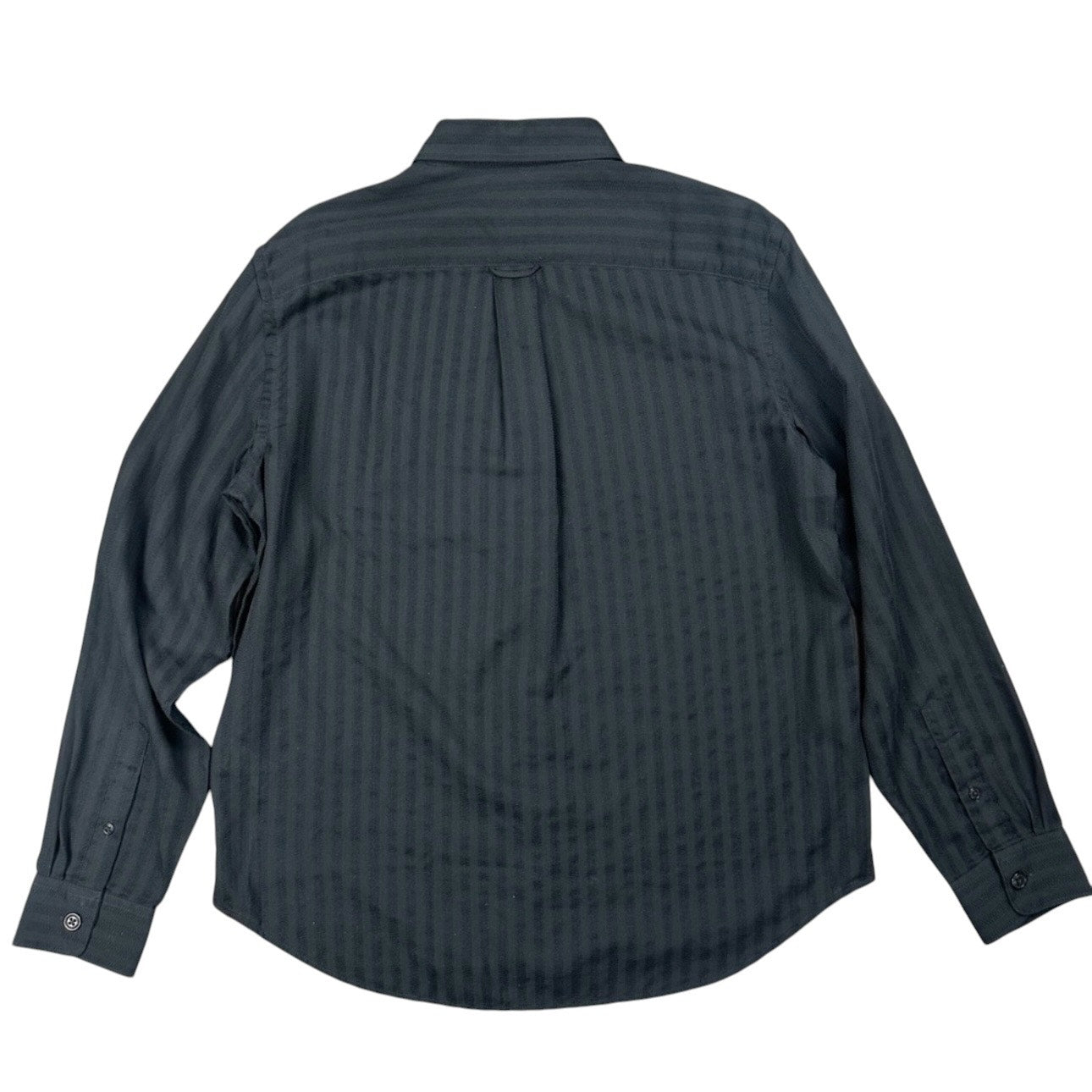Todd Snyder Jacquard Two Pocket Point Collar Black Long Sleeve Button Down - Med