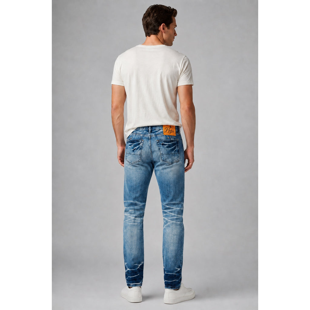 PRPS Le Sabre Slim Tapered Light Wash Jeans - 30