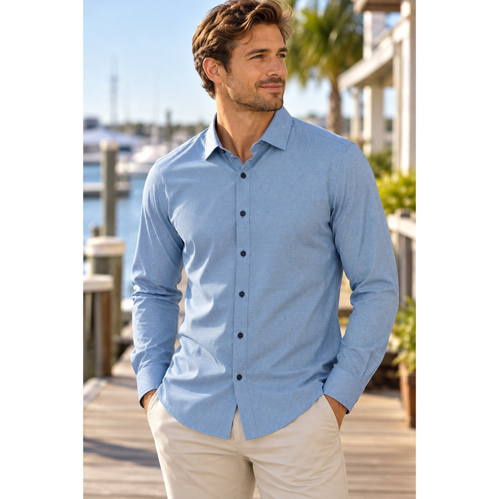 Mizzen+Main Lightweight Leeward Performance Trim Long Sleeve Button Down Shirt — Size XL // Preowned