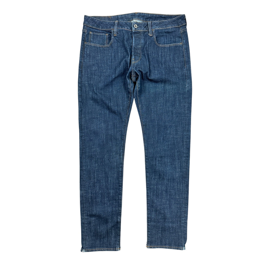 G-Star Raw 3301 Straight Tapered Dark Indigo Rinse Jeans — 35x32