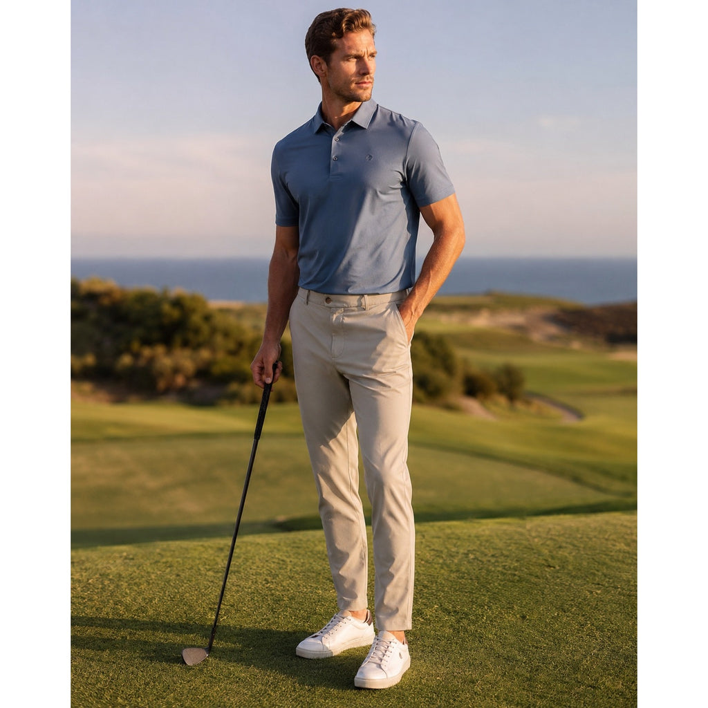 Greyson Montauk Performance Golf Chino Pants in Khaki — Size 35x32 // Preowned
