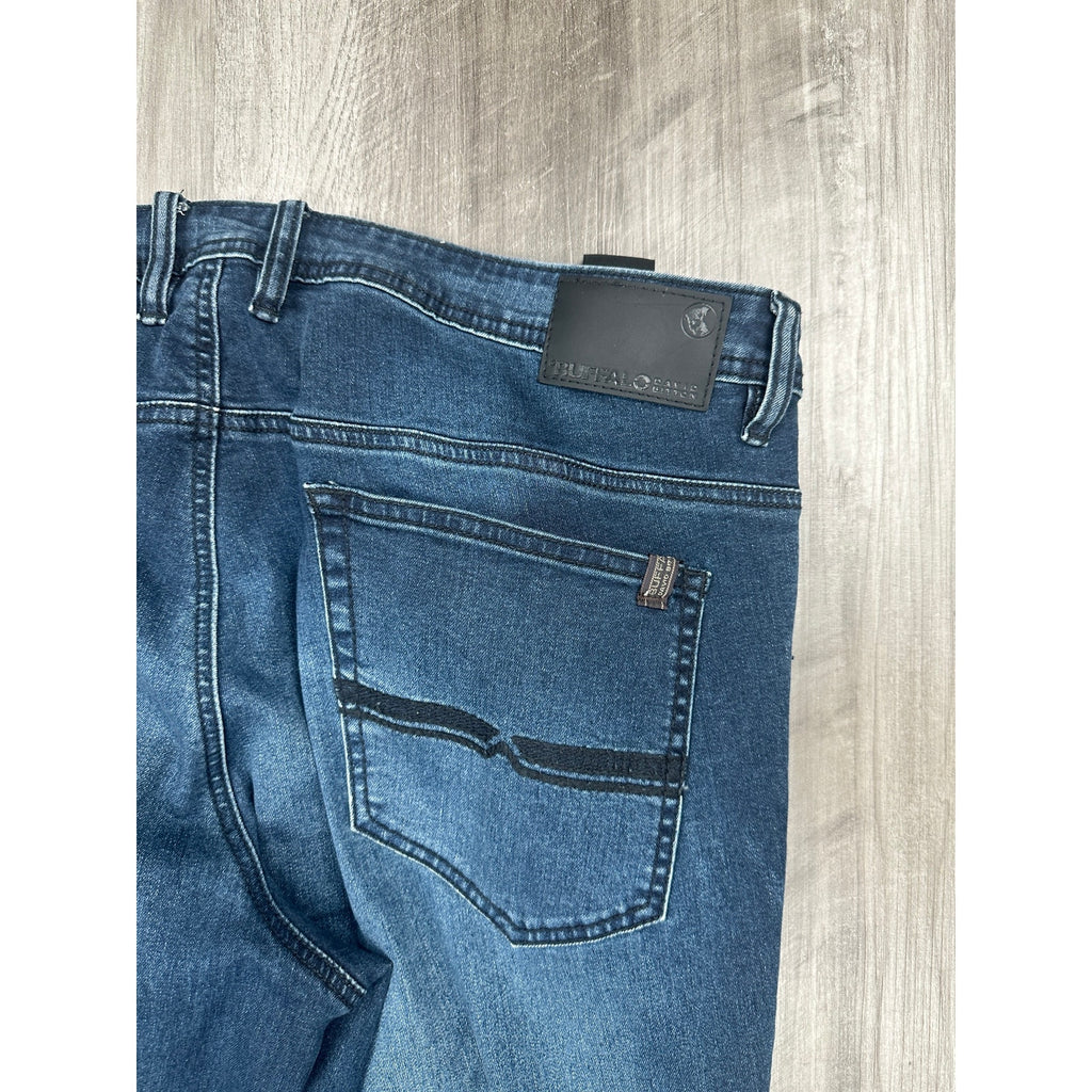 Buffalo David Bitton Axel Slim Stretch Jeans in Dark Wash — Size 40x30 // Preowned