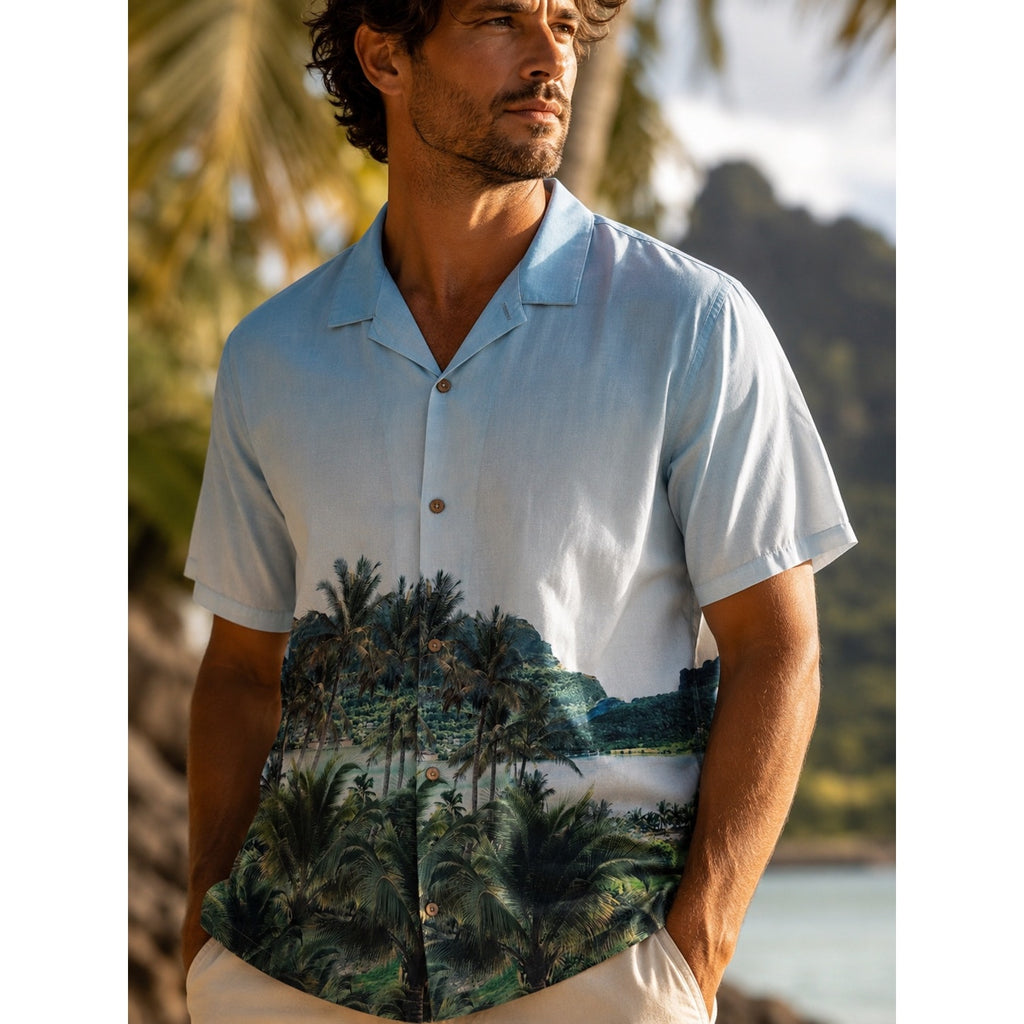 Roark x Hinano Gonzo Otemanu Classic Fit Short Sleeve Camp Shirt - 2XL