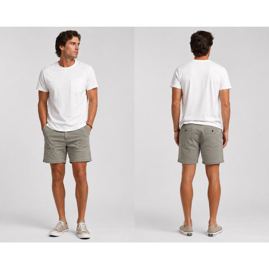 The Normal Brand Comfort Terry Utility Shorts in Brown — Size 38 // Preowned