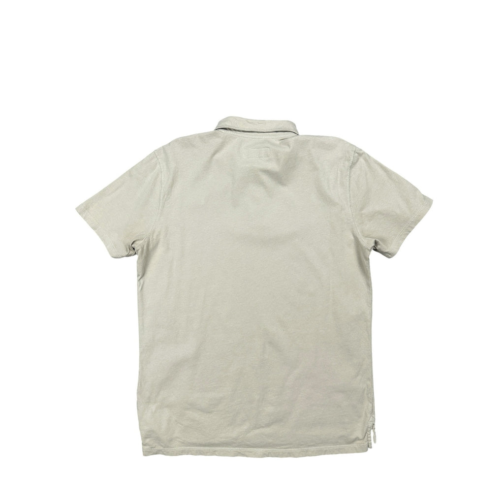 Buck Mason Sueded Cotton Jersey Polo in Warm Taupe — Size Medium // Preowned