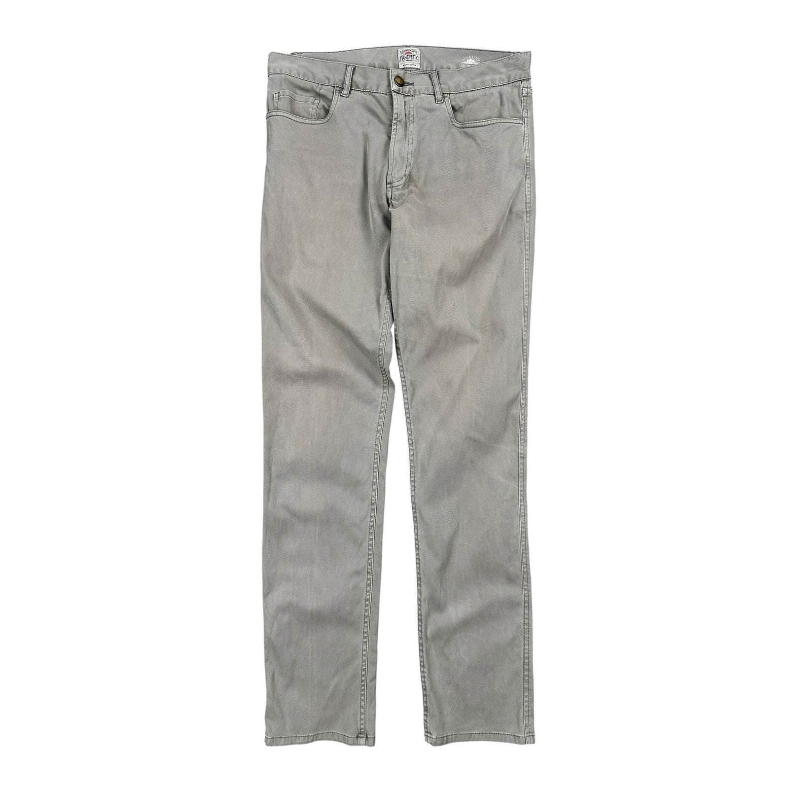 Faherty Comfort Twill 5 Pocket Pants in Rugged Gray — Size 31 // Preowned