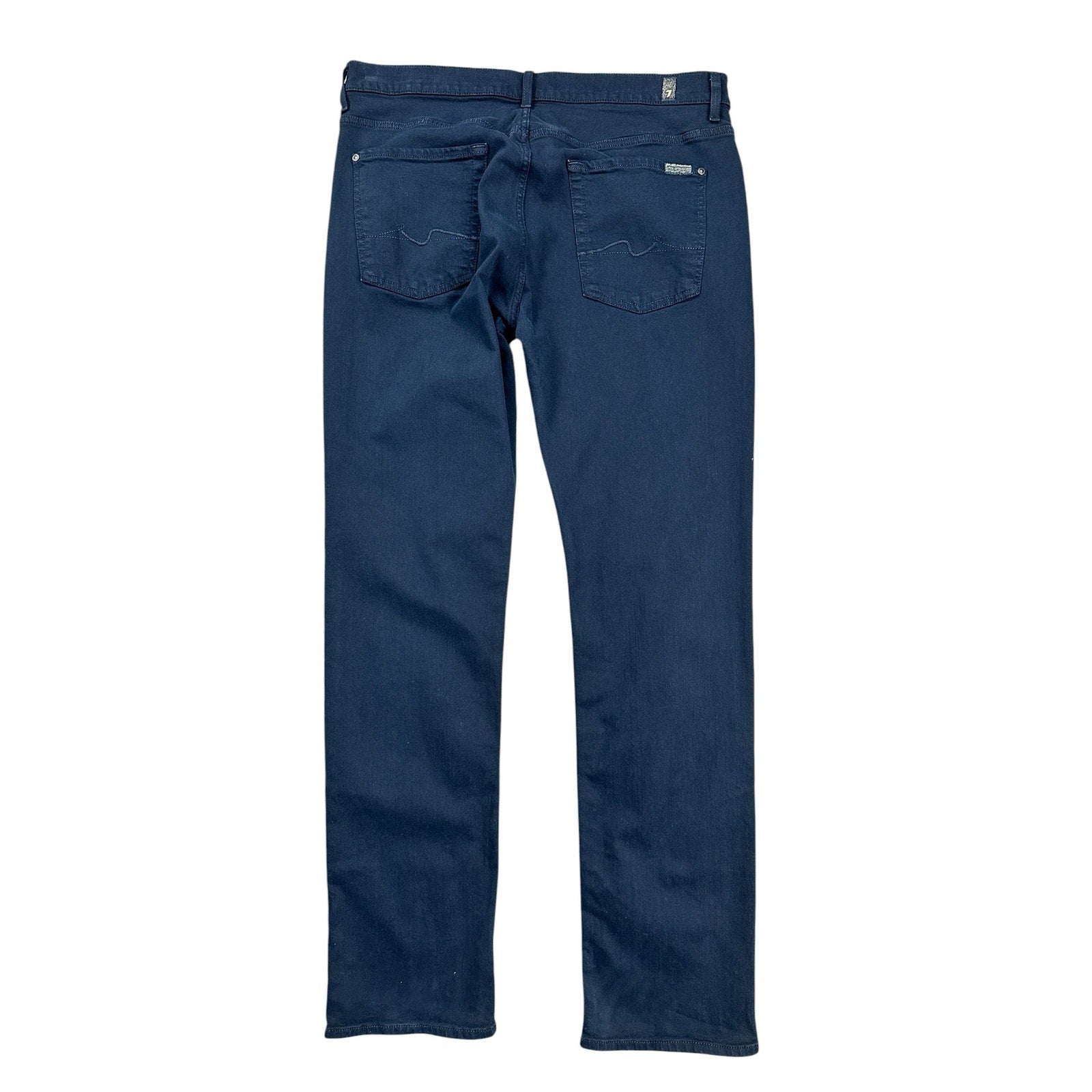 7 For All Mankind Slimmy Stretch Jean in Navy Blue — Size 36 // Preowned