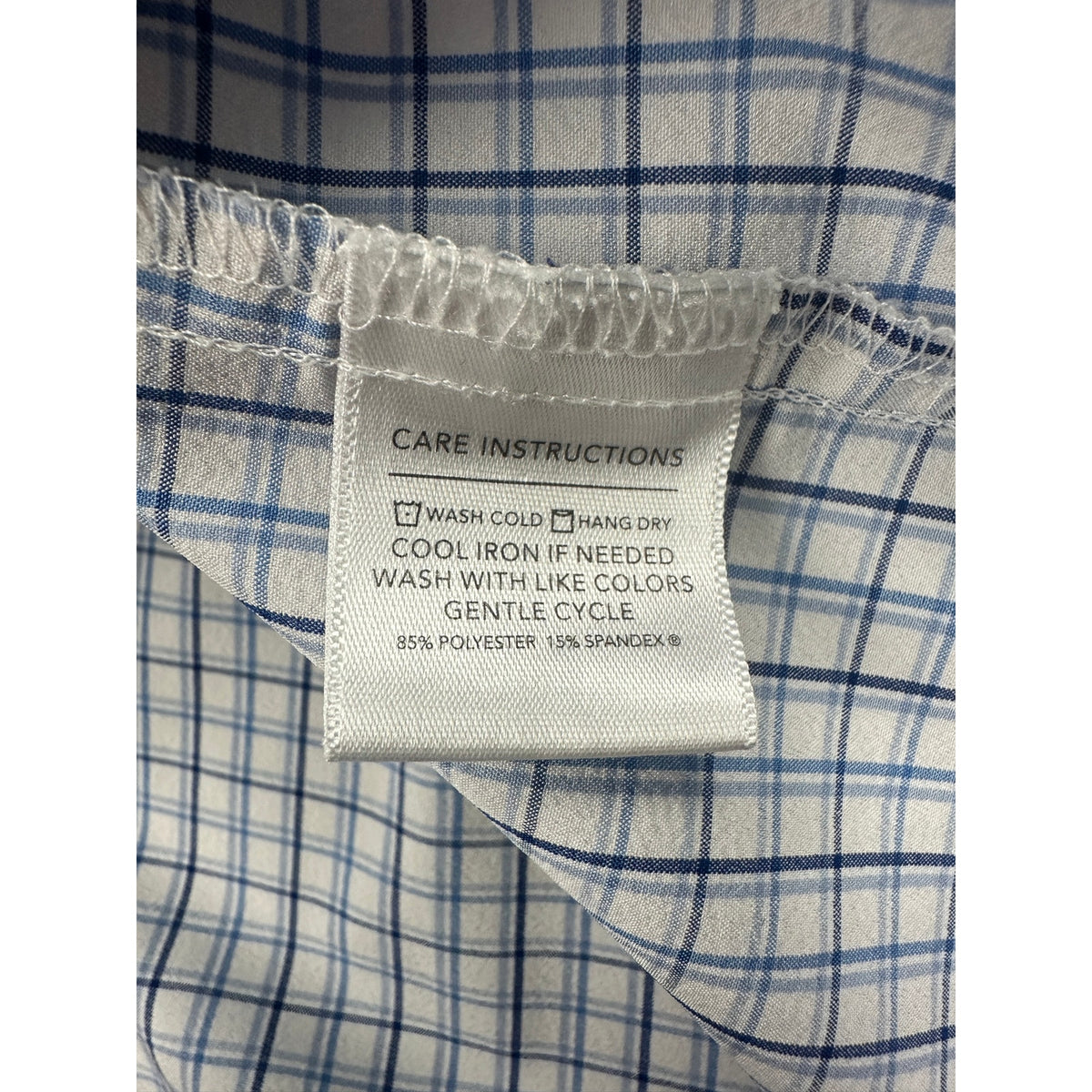 Mizzen+Main Leeward Performance Trim Fit Checkered Long Sleeve Button Down Shirt — Size XL // Preowned