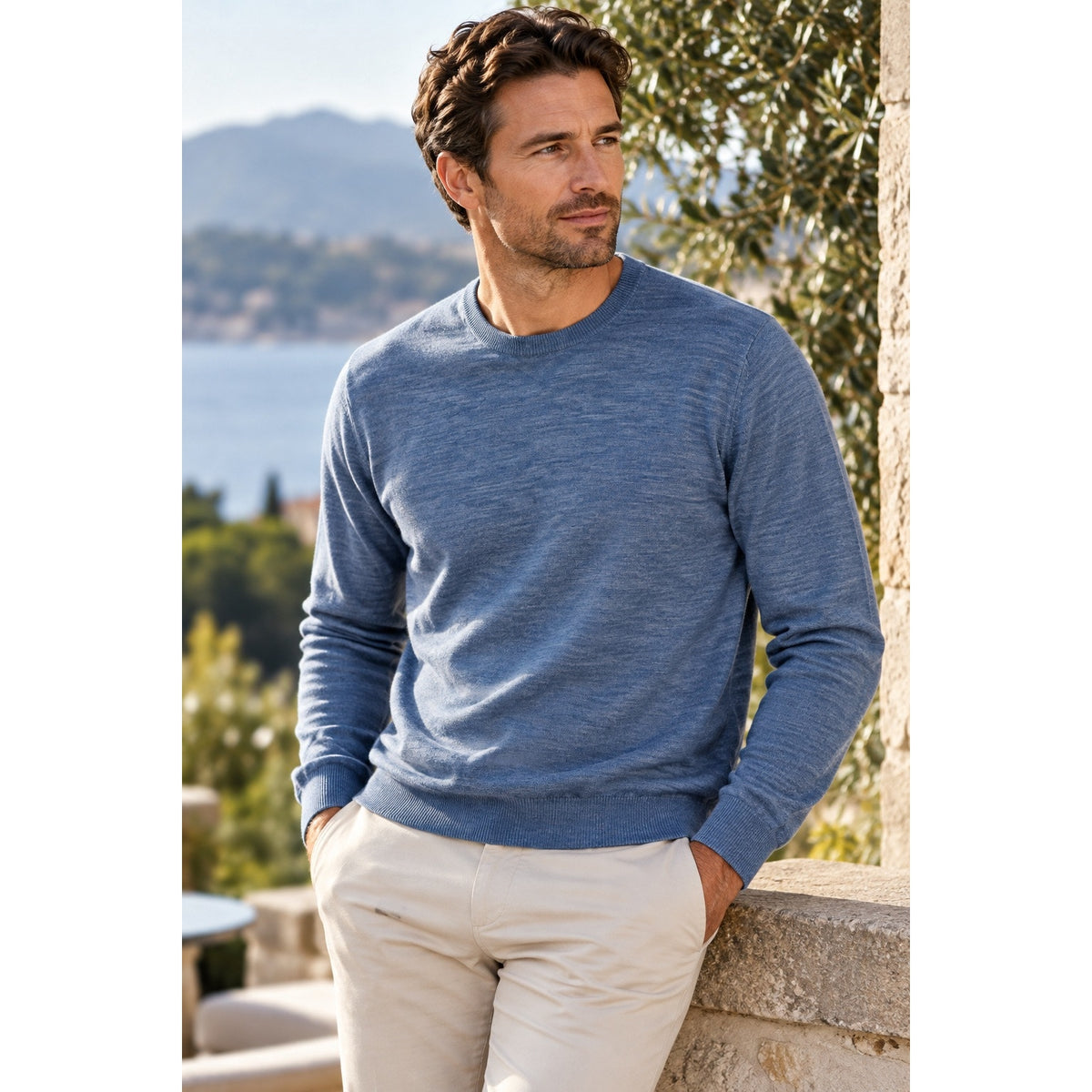 Suitsupply Merino Wool Crewneck Sweater — Size Large // Preowned