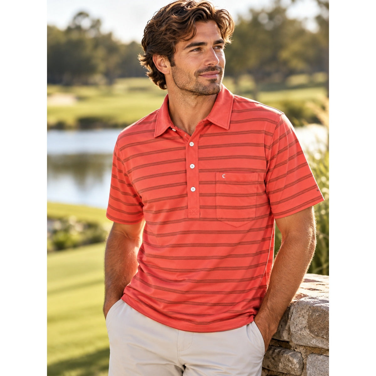 Criquet Performance Players Shirt Pocket Polo — Size Large // Preowned