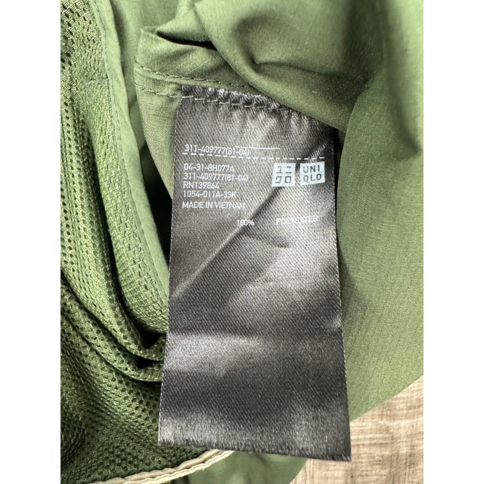 JW Anderson x UNIQLO Colorblack Packable Windbreaker Parka in Olive, Blue, Tan — Size Small // Preowned