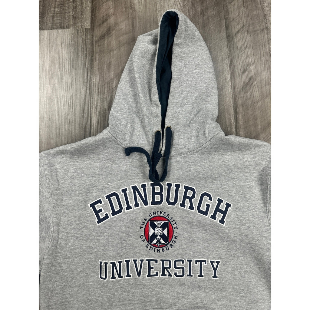 Advanced Apparel University of Edinburgh Official Licensed Pullover Hoodie in Heather Gray — Size XL // Preowned
