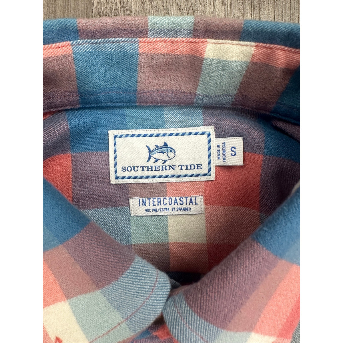 Southern Tide Intercoastal Brushed Flannel Checkered Long Sleeve Button Down Shirt — Size Small // Preowned