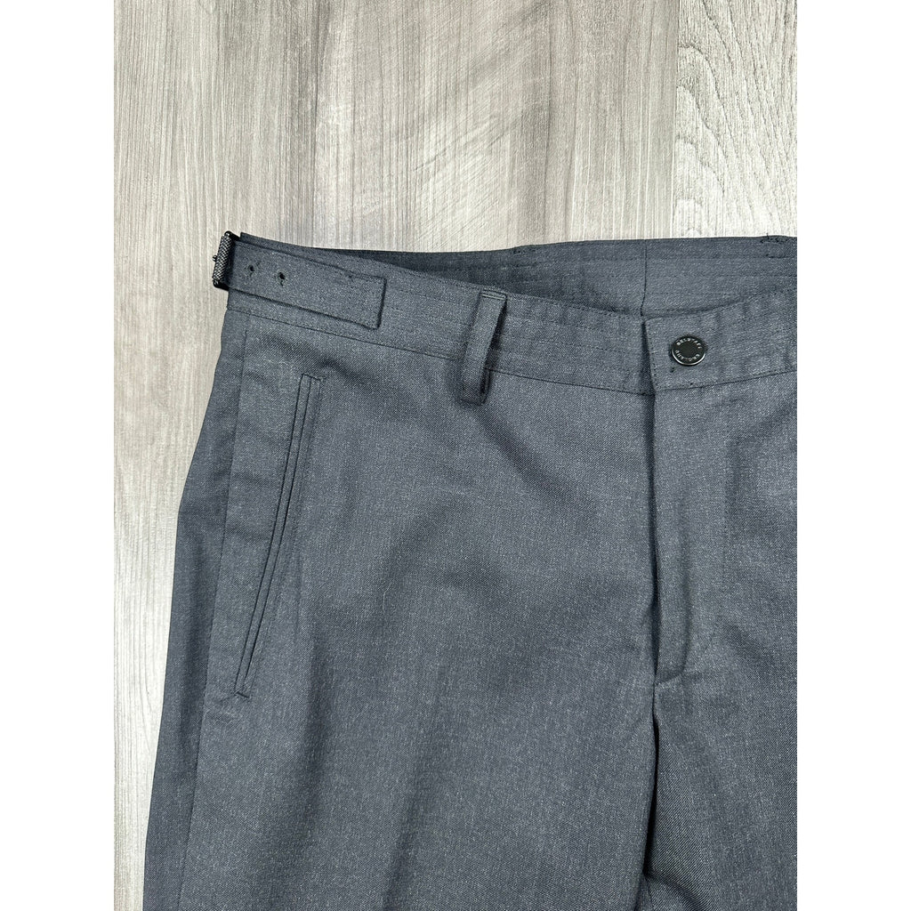 Belstaff FW13 Tailored Made in Italy Wool Trousers with Side Adjusters in Black — Size 46 (US 30) // Preowned