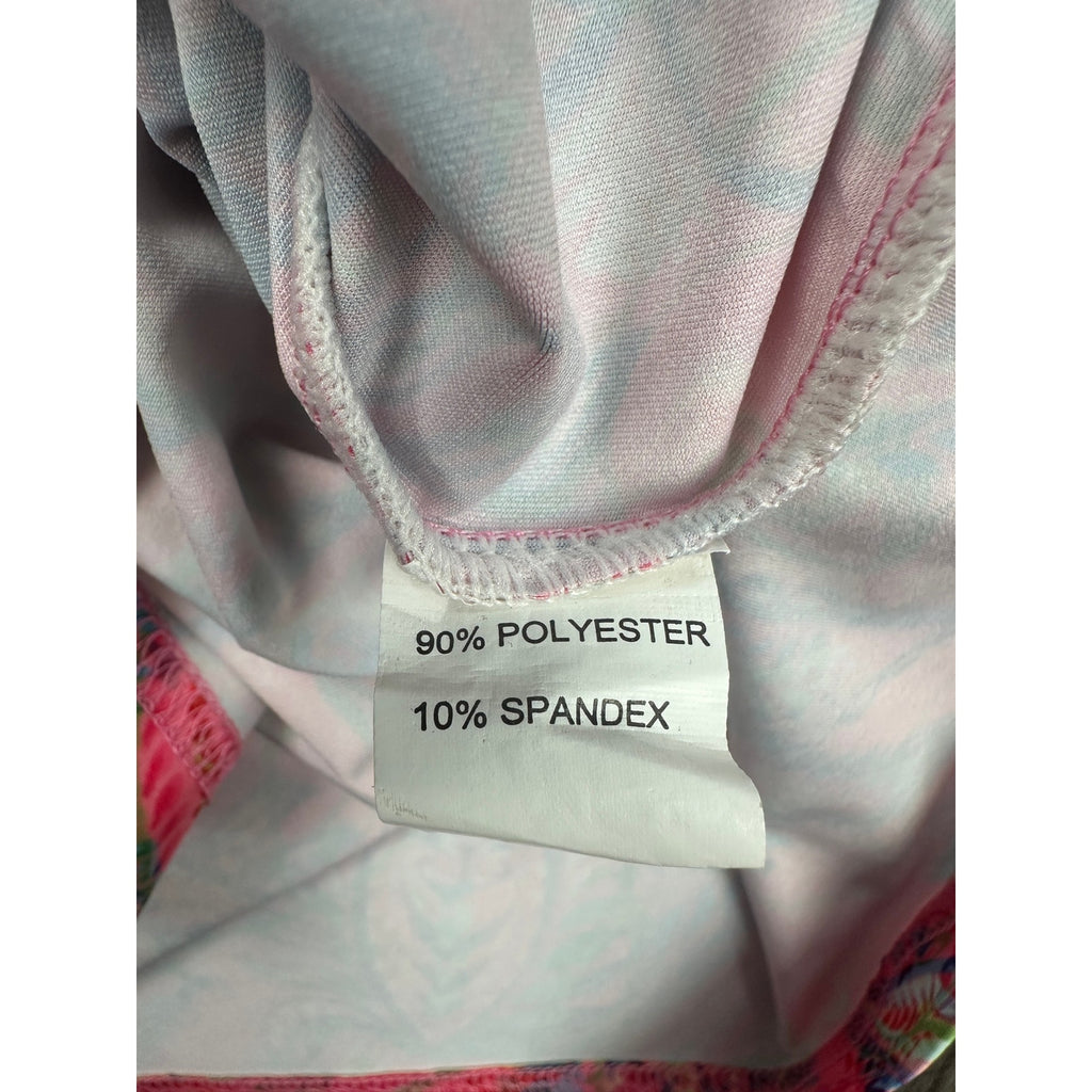 Sunday Swagger Bright Pink Paisley Golf Polo in Pink Multi — Size XL // Preowned