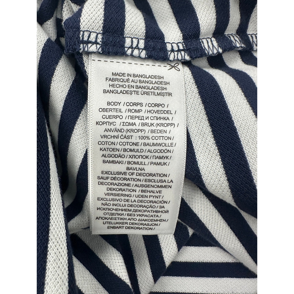Polo Ralph Lauren Classic Fit Striped Mesh Polo Navy White — 6XB