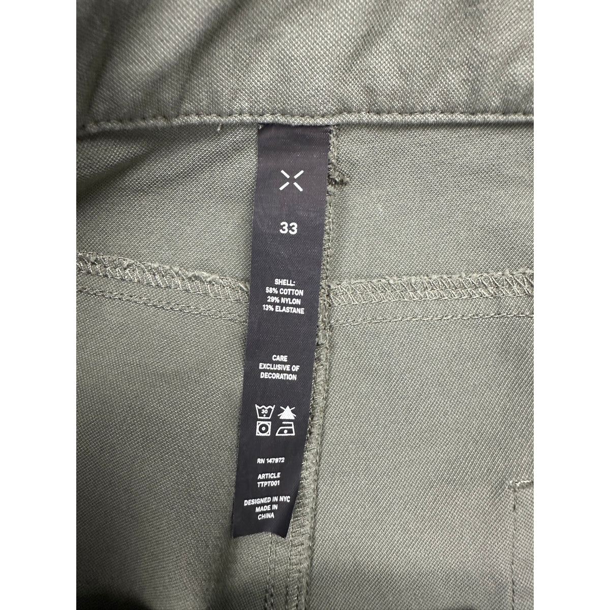 Ten Thousand Tactical Straight 5 Pocket Chino Pants — Size 33 // Preowned
