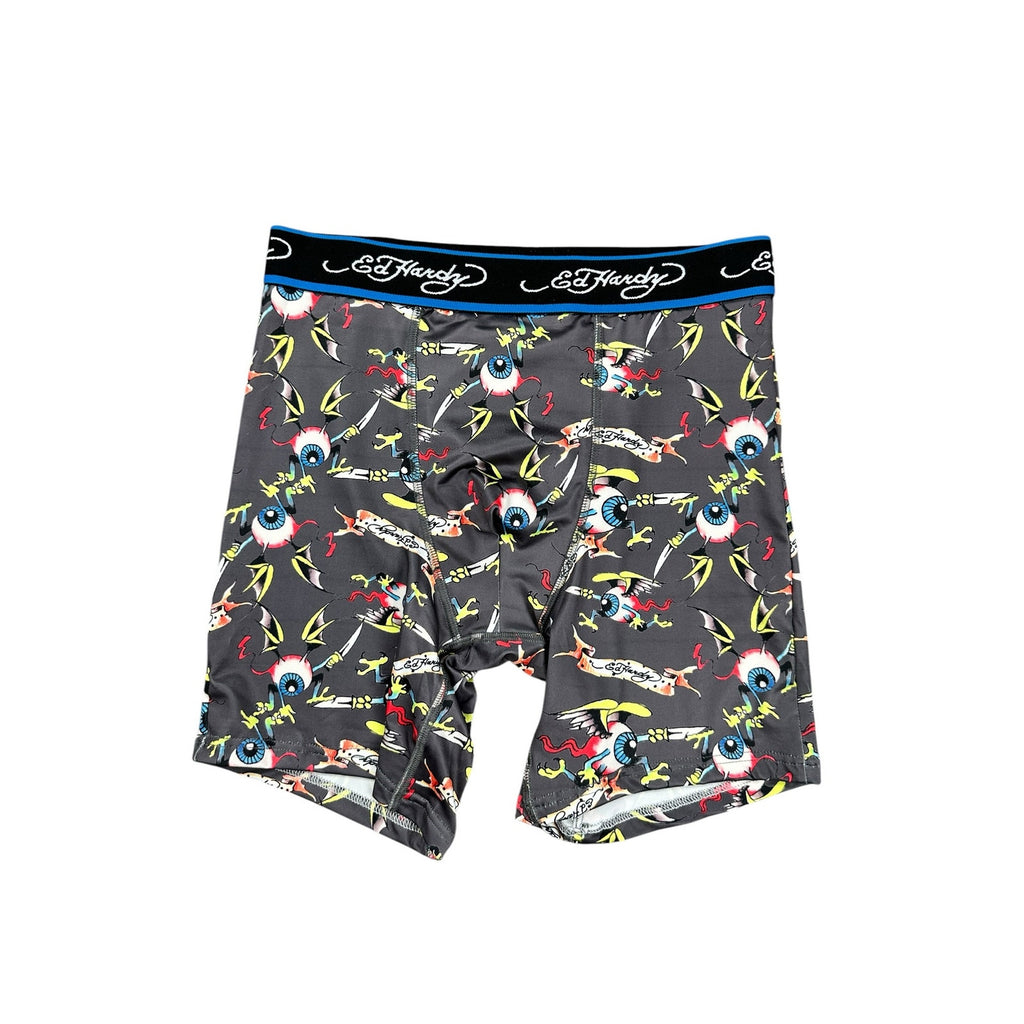 Ed Hardy Performance Boxer Briefs 4-Pack — Size Medium